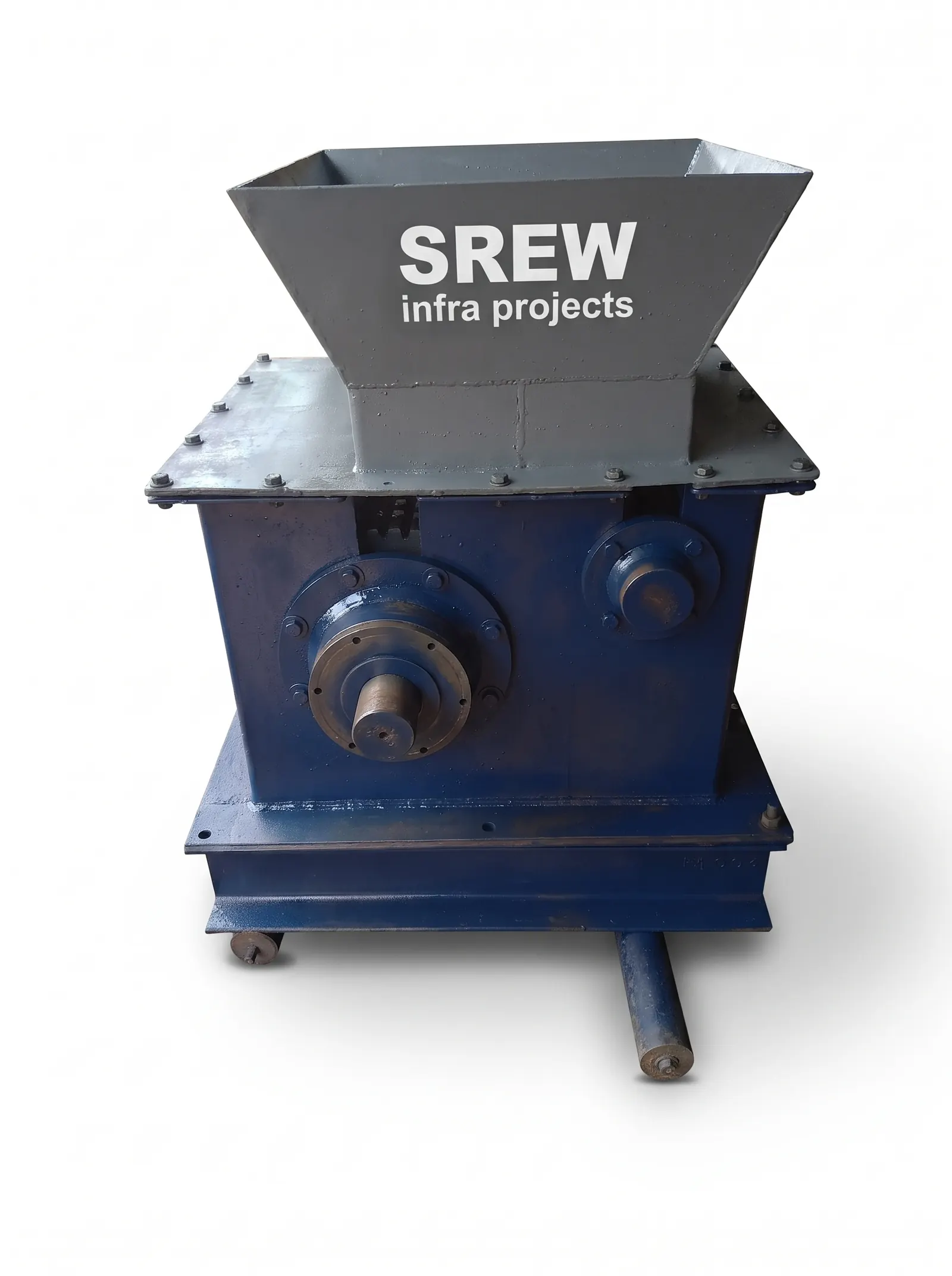 Small roll crusher built by SREW Projects
